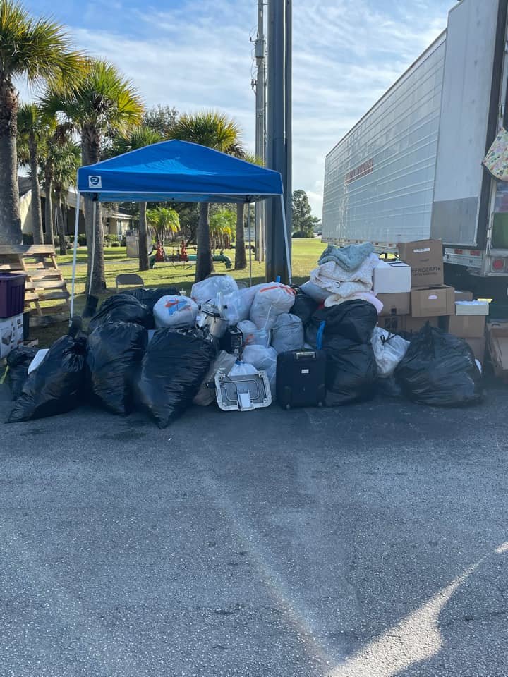 These are some of the items donated by the Okeechobee Community in just a few days.
